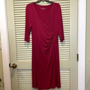 Soft Surroundings Red Hyannis Dress Large holiday business
